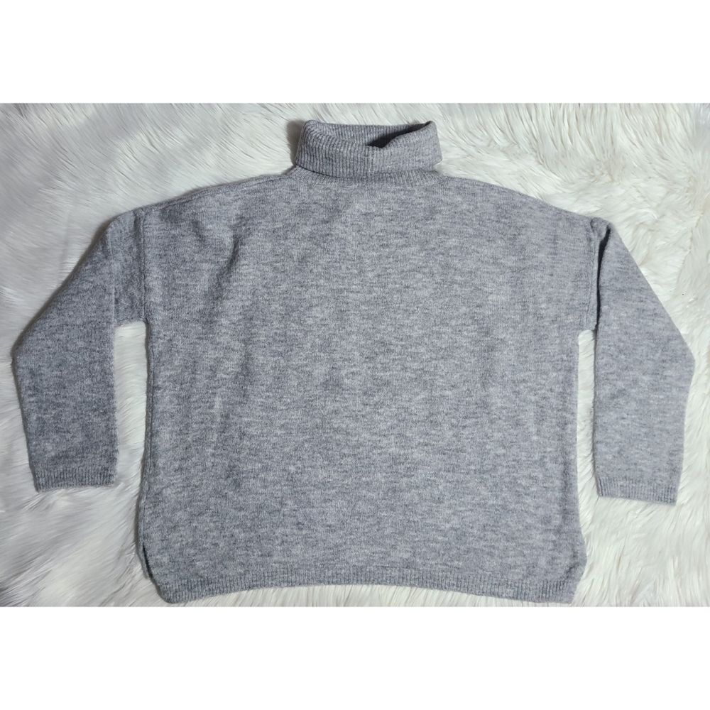NWT|Splendid Lodge Grey Funnel Neck Sweater, SMALL - Picture 4 of 9